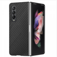 全城熱賣 - Samsung Galaxy Z Fold 5 5G纖維紋手機殼（黑色）：完美結合保護與功能