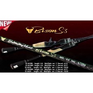 !!ราคาถูกที่สุด!! คัน Bison​ S3​ กระทิงดำ ️เบท / สปิน ️1 ท่อน    KM4.19608🔥HOT Sale🔥