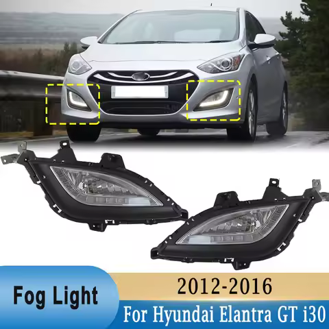 LED Front Bumper Fog Lamp / Fog Lamp Frame Cover Bezel for Hyundai Elantra GT i30 2012-2016 92201A51