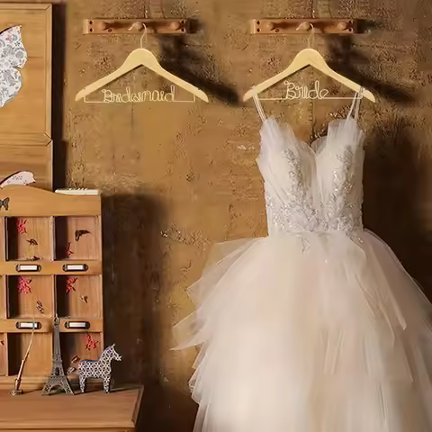 1pc wedding dress hanger for bride and groom's wedding, wooden wedding hanger, wedding bride hanger,