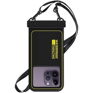 Large waterproof floating phone pouch, phone case friendly, up to 7.2inch phone dry bag, IP68 waterp