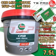 Toyota Hilux Nissan Navara Isuzu D-Max Castrol Genuine Engine Oil 15W40 CH-4 Mineral 7.5L Diesel mil