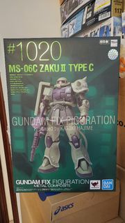 全新 未開 行貨 BANDAI GUNDAM 高達 機動戰士 Gundam Fix FIGURATION GFFMC #1020 MS-06C ZAKU II TYPE C 渣古 黑色三連星  gun