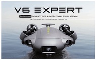 Pre order USA สั่งเลย! (รอของ 30-45วัน) โดรนใต้นำ้ (สั่งซื้ออุปกรณ์เพิ่มกว่า20+ ทางแชท) QYSEA FIFISH V6 Expert Underwater Drone Upgraded Build Professional ROV with 4K UHD Camera VR Head Tracking 6000lm LED 100M Cable Omni-Directional Movement
