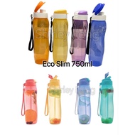 Tupperware Eco Bottle Flip 750ml / Bottle Slim 750ml / Bottle 750ml straw / Bottle 750ml Non Flip