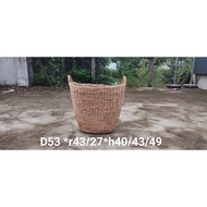 Boat-shaped water hyacinth storage basket
