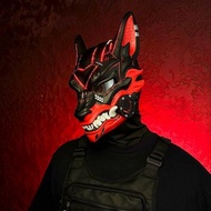 賽博朋克狐面具 智慧型 RGB 燈效 未來風格狐狸面具