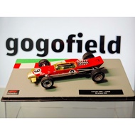 IXO 1/43 F1 Lotus Lotus Fleet-LotusB-1968 Graham Hill World Championship Vehicle, Graham Hill Twice 