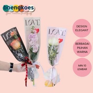 BOENGKOES OPP Single Flower Plastic 40x14cm - Easy to Use, Available in Various Colors