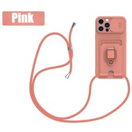 Anti Fall Sliding camera protection magnetic stand lanyard phone case suitable For Realme Note C11 C