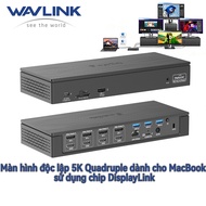 Wavlink 18-in-1 USB-C Connection Station Displaylink Chip 4 DP/HDMI 2.5G Network Charging 100W USB3.