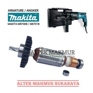 Sparepart Armature Mesin Bor Rotary Hammer Makita M8701B Angker Dinamo Bor 3 Mode Makita M 8701 B Ro