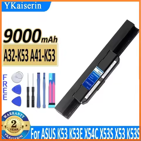 YKaiserin A32-K53 A41-K53 9000mAh Battery for ASUS K53 K53E X54C X53S X53 K53S X53E X53SV X53U X53B 