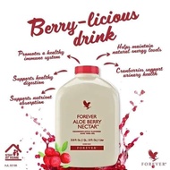 Forever Aloe Berry Nectar 1 Litre Cranberry-Apple Flavored Aloe Vera Gel Forever Living