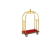 รถเข็นกระเป๋าโรงแรมทรงสูง Hotel baggage trolley high(Gloden frame)