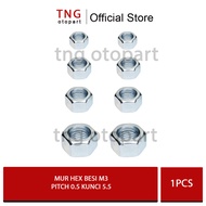 Hex nut m3 3mm iron nut/ m3 hexagon nut P 0.50 Key 5.5