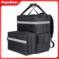 Food Delivery Bag Insulated Backpack Large Capacity Strong Load-bearing Expandable Cooler Bag Reusab