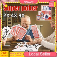 6x Giant Jumbo Poker Cards Casino Full Deck Oversized Playing Card Big Size Poker Cards High Quality