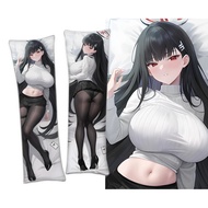Game Blue Archive Rio Dakimakura Pillowcase Cartoon Rio Hugging Fullbody Pillow Cover Bedding Custom
