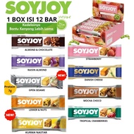 SOYJOY 1 BOX contains 12 Snacks Protein Bar Soybean Recovery Energy Running Cycling Sports