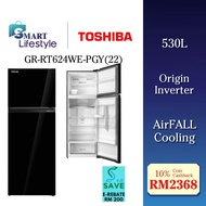 《Save 4.0》Toshiba 5 Star 2-Doors Refrigerator (530L) GR-RT624WE / (520L) GR-HG52MDZ(XK)