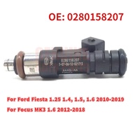 หัวฉีดน้ํามันเชื้อเพลิง สําหรับ Ford Fiesta 2010-2019 / Focus MK3 2012-2018 0280158207