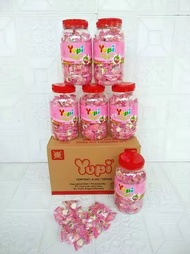 (ECER) PERMEN YUPI TOPLES STRAWBERRY KISS LOVE