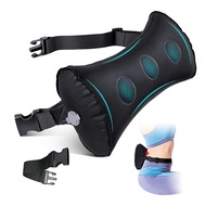 Inflatable Lumbar Pillow for Airplane Travel Lumbar Support Pillow for Car Office Chair Back Support