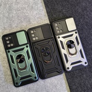 Oppo A52 - A72 - A92 SGFlip Army Ring Flip Lens Armor Case Shockproof