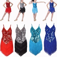 Sequins Tassels Dresses Latin Dress Ladies Charleston 1920s Flapper Dress 20s 30s Great Gatsby Party