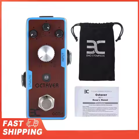 Mini Octave Guitar Effect Pedal True Bypass Full Metal Shell ENO EX OCT-1 OCTAVE for Electric Guitar