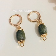 10K Jade Lucky Charm Earrings