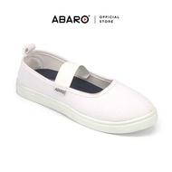 ABARO School Shoes Canvas 7311 White School Shoes/Kasut Sekolah Putih/Kasut Budak/Kasut Sekolah Perempuan