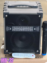 ลำโพงบลูทูธ ลำโพงรุ่น MN-35  MN-36 MN-37  ลำโพงไม้เคลื่อนที่มีล้อลาก เสียงดังกระหึ่ม เบสหนัก แถมไมค์