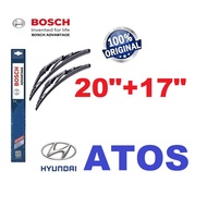 BOSCH ADVANTAGE Wiper Blade Size: 20” + 17” for Hyundai ATOS   BA2017