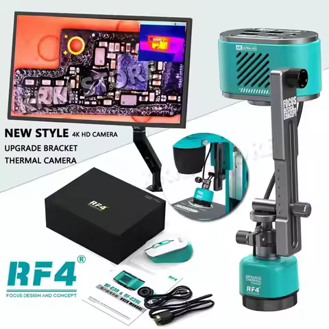 RF4 RF-C39L 4k Camera Dual-Spectral Thermal Imager With Fixed Trestle For Microscope Motherboard PCB