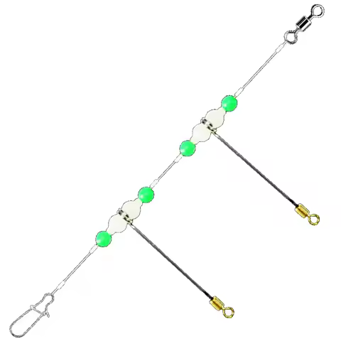 PD Fishing Gear Sea Fishing Tandem Hooks Deep Sea Tenpin Accessories Complete Nylon Line Set Gourd T