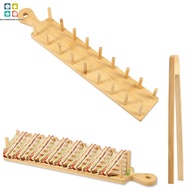 Bamboo Taco Tray with Tong Rectangular Taco Holder Holds 8 Soft or Hard Shell Tacos Large Taco Holde
