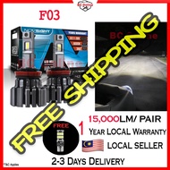 「LOCAL」BC Novsight F03 Headlamp Headlight Led 15000LM 6500K White Car H4 H11 9005 9006 H7