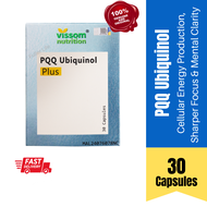 VISSOM NUTRITION PQQ Ubiquinol Plus (30s) | Advanced Cellular & Heart Health Support