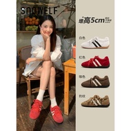 Thick-Soled German Training Shoes Women's 2026 New Style Spring Women's Shoes Inner Red Shoes Height