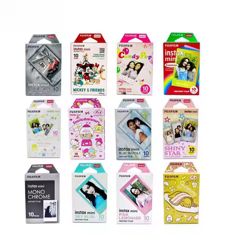 Fujifilm Instax Mini Color Film Mermaid Tail Macaroon Instax Mini 12 Color Films 10-20 Sheet For Fuj