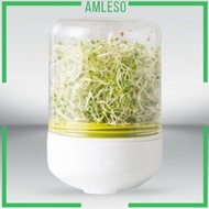 [Amleso] Countertop Reusable Bean Sprouts Maker Bean Plants Sprouting System Seeds Container Bean Sprouts Machine for Wheatgrass