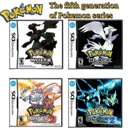 NDS Game card Pokemon Single Card Black boxed Pokemon US English Game Holiday Gift game card case