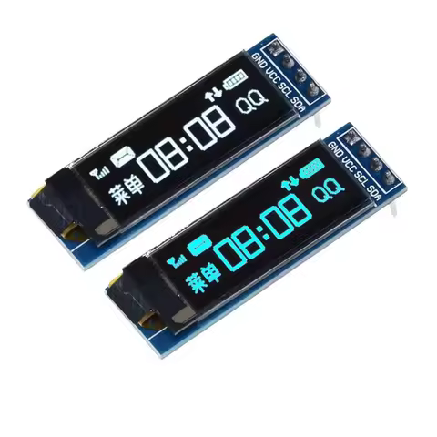 1-10pcs 0.91 Inch OLED Module 0.91" White/Blue 128X32 OLED LCD LED Display Module IIC Communicate fo