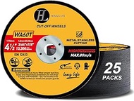 Cut Off Wheels 4 1/2 inch 25 Pack, Cutting Wheel for Metal & Stainless Steel, Ultra-Thin Professiona