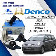 DENCO NISSAN LIVINA 1.6  (AUTO / MANUAL) ENGINE MOUNTING KIT SET PREMIUN QUALITY READY STOCK IN MALAYSIA