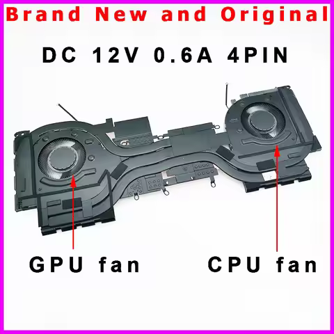 New Laptop CPU GPU Heatsink Fan Cooler for Lenovo Legion S7 16IRH8 Y9000X IRH8 2023 82Y3 5H40S20943 