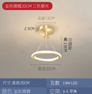 過道走廊燈吸頂（金色）（三色變光）