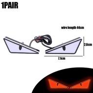 Lampu LED Kedip Kedip Belakang Motor Mobil Mata Setan Kartun Neon Suasana Running Light Dekorasi Pla